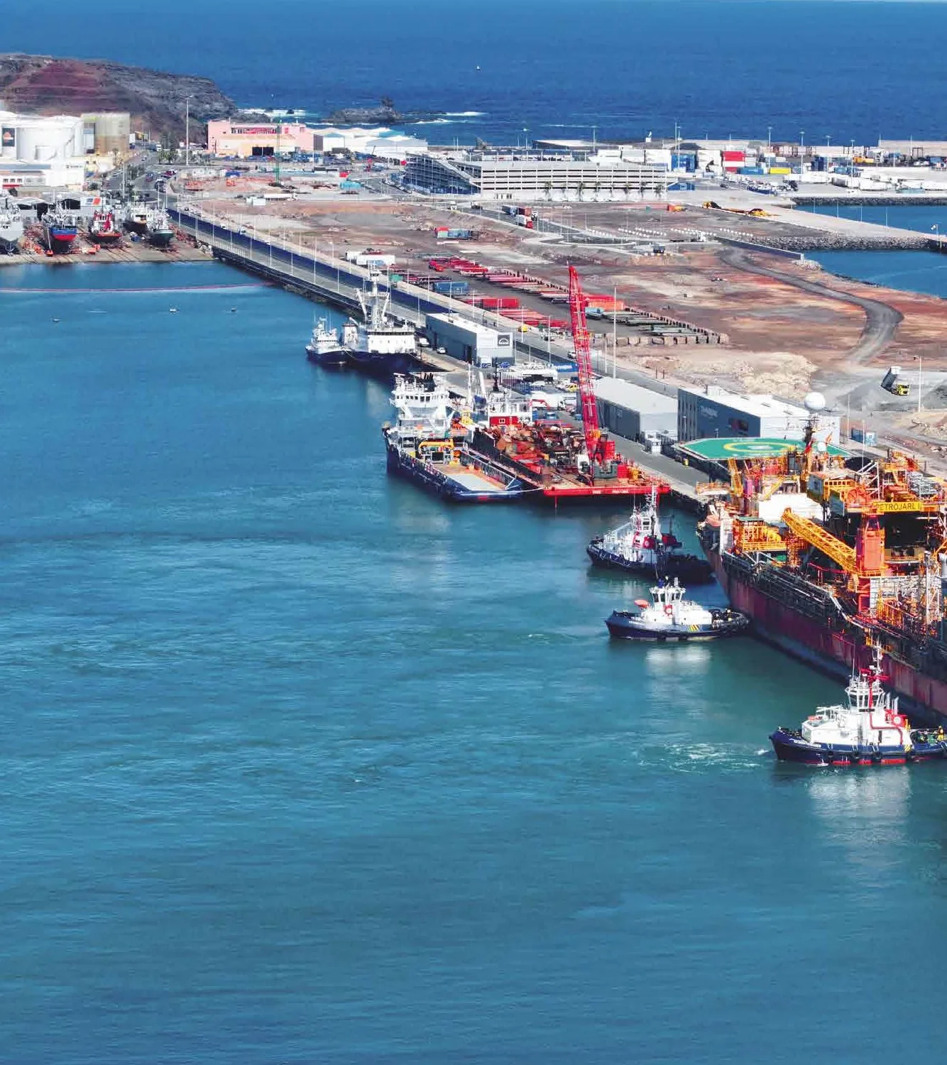 Port logistics and supply base infrastructure